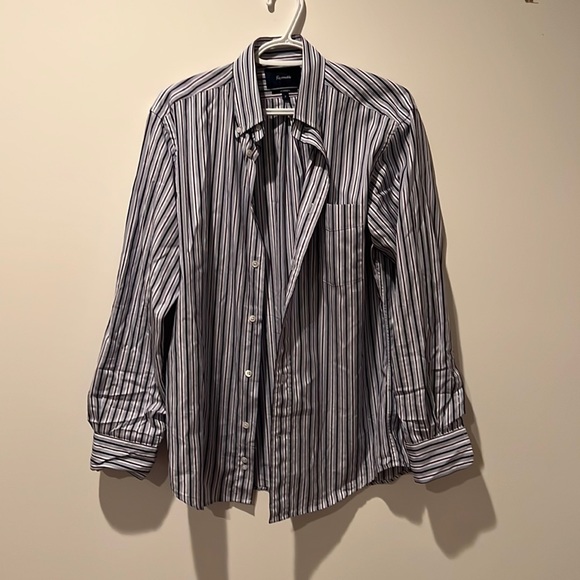 Faconnable blue/purple strip dress shirt - Picture 1 of 6